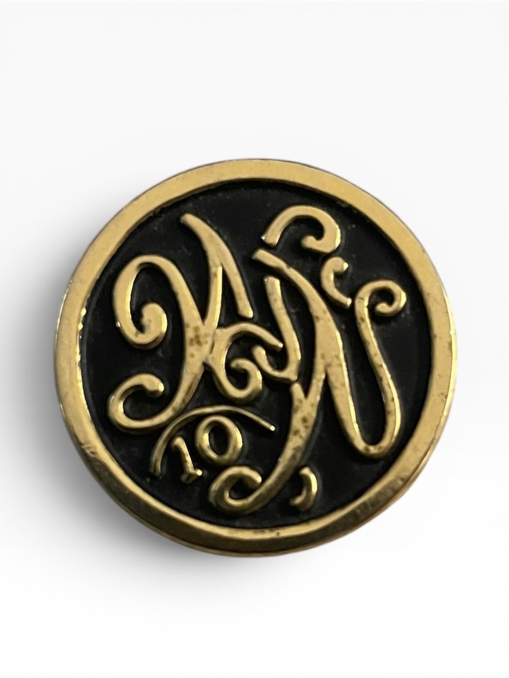 Vintage Weight Watchers 10 Lbs Lost Pin WW Monogram Logo